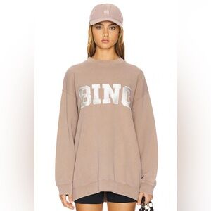 Tyler Sweatshirt Satin Bing in Washed Iron NWT